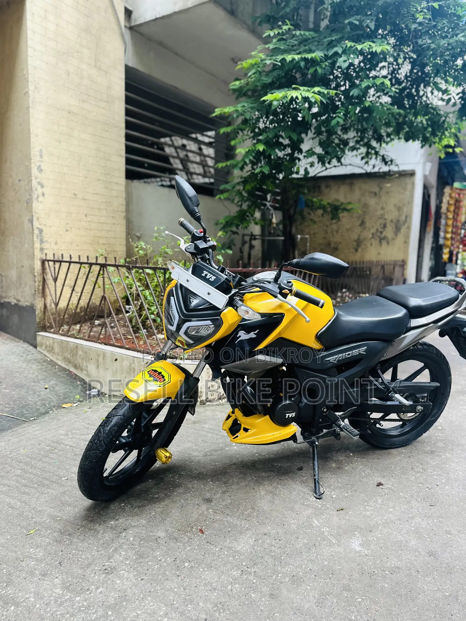 টিভিএস রাইডার ১২৫ ২০২৫ হলুদ