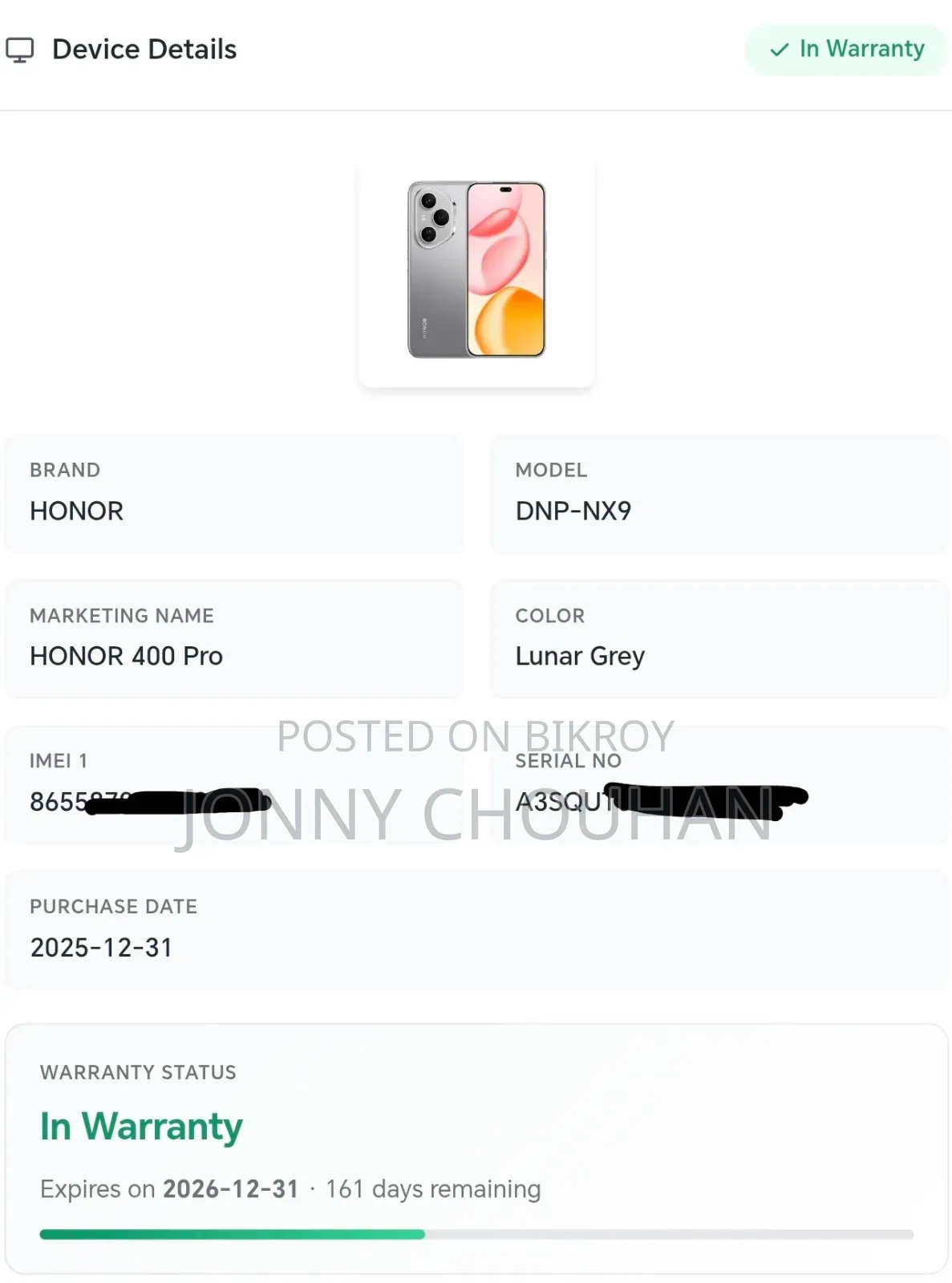 Honor 400 Pro 512 GB Gray
