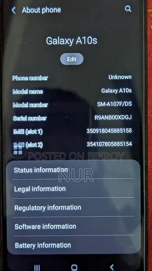 Samsung Galaxy A10s 32 GB Black