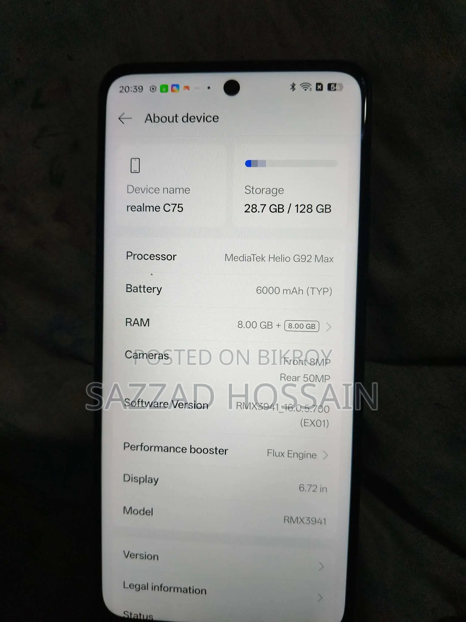 Realme C75 128 GB Black