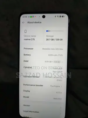 Realme C75 128 GB Black