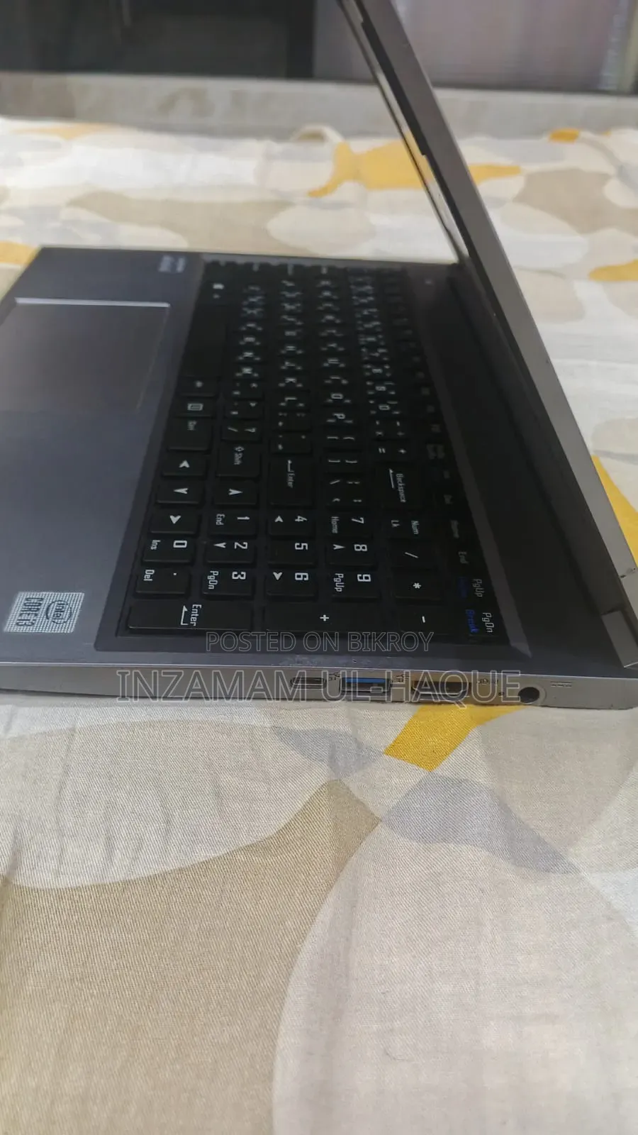 ল্যাপটপ ৮জিবি ইন্টেল কোর আই৩ এসএসডি ৫১২জিবি