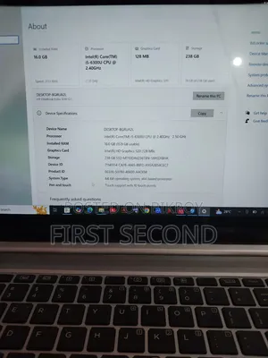 ল্যাপটপ HP EliteBook 1040 G3 16GB ইন্টেল কোর i5 SSD 256GB