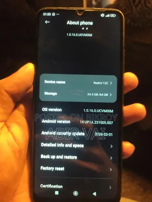Xiaomi Redmi 12C 64 GB Black