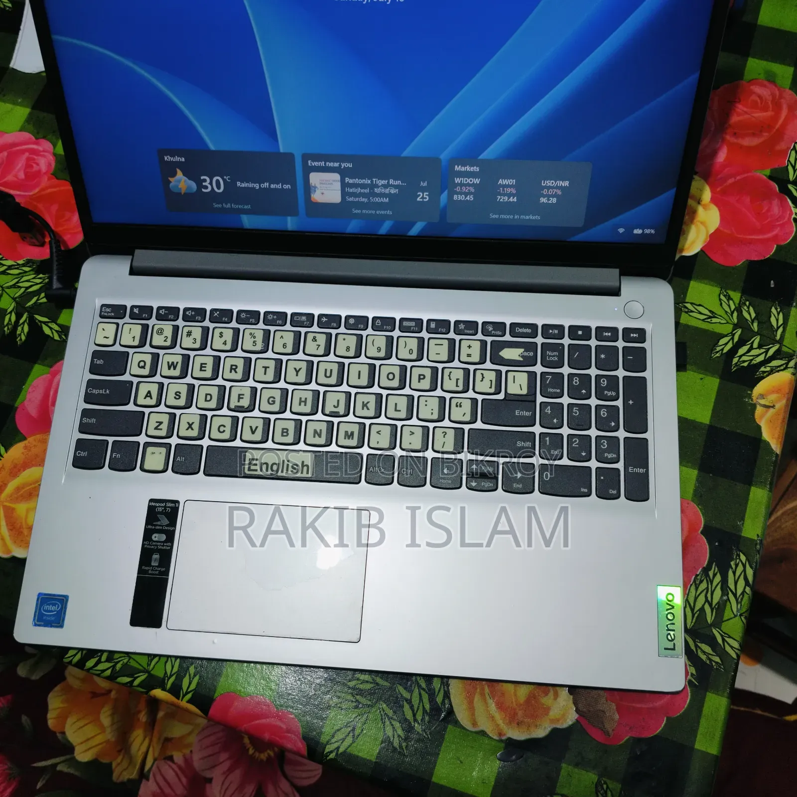 Laptop Lenovo IdeaPad 1 8GB Intel SSD 256GB