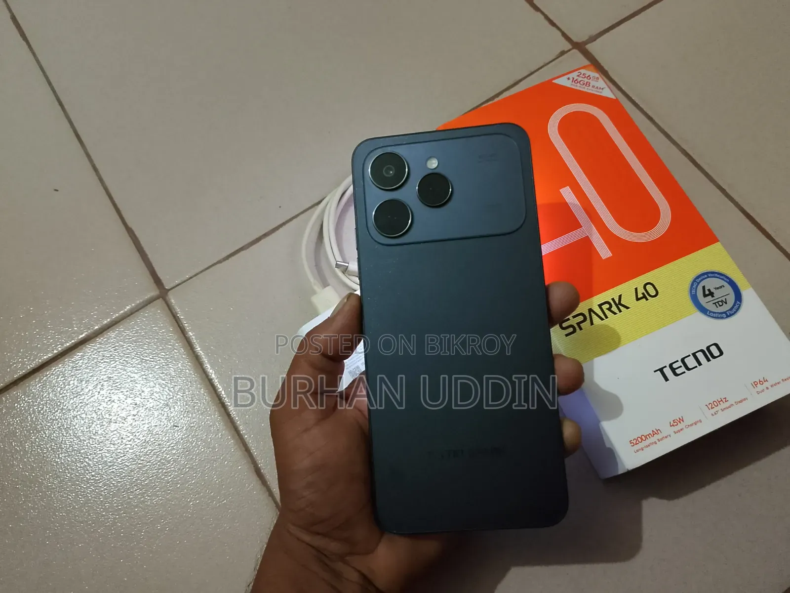 Tecno Spark 40 256 GB Black