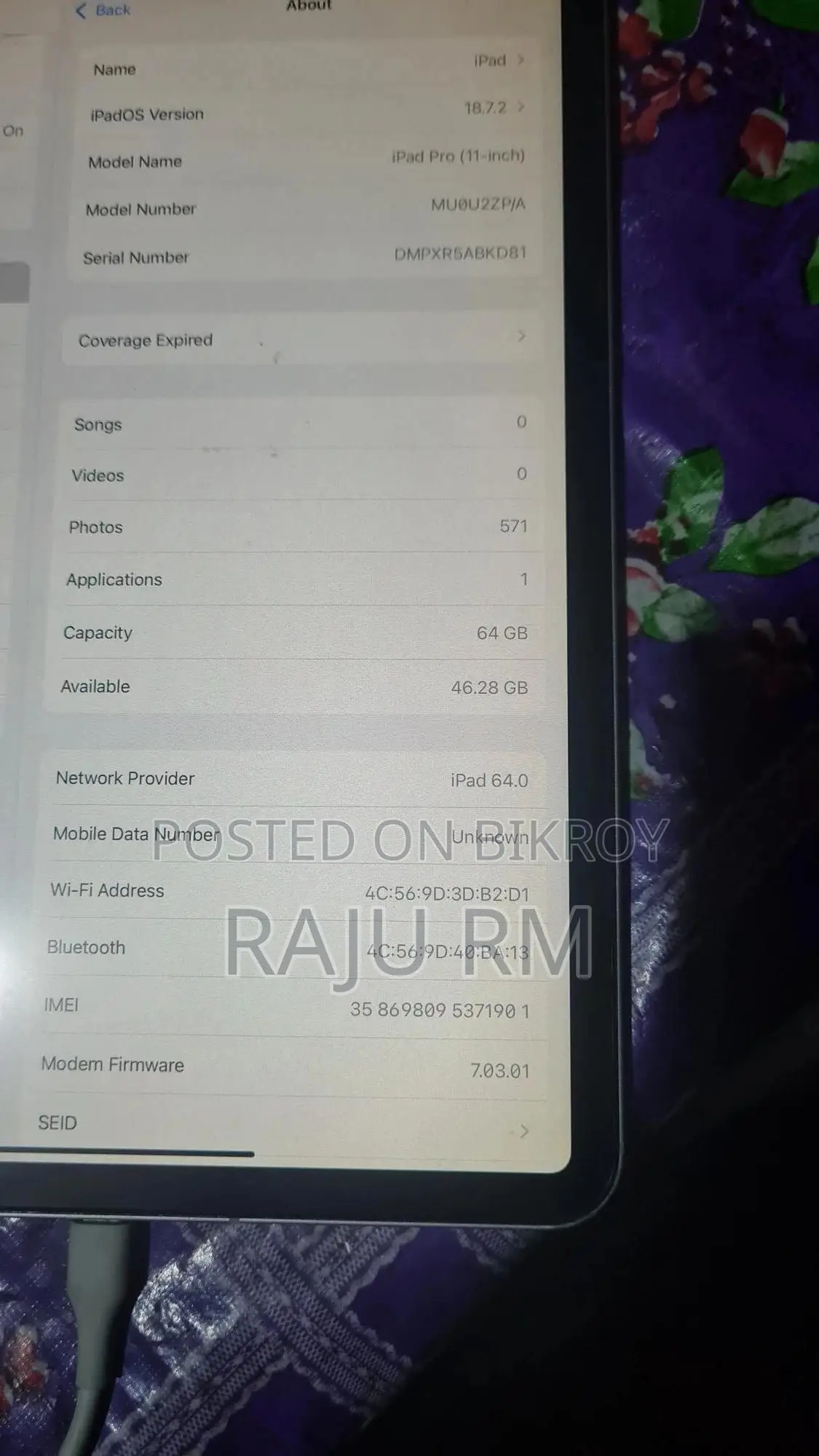 Apple iPad Pro 64 GB Silver