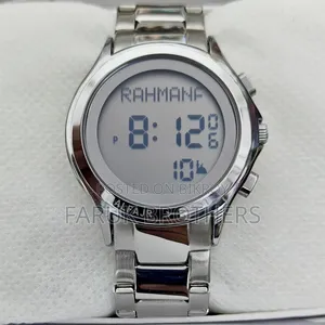 Al-Fajr Digital Azan Watch | Stainless Steel