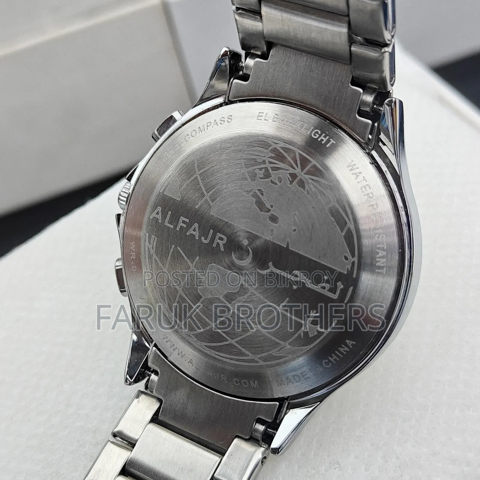 Al-Fajr Digital Azan Watch | Stainless Steel
