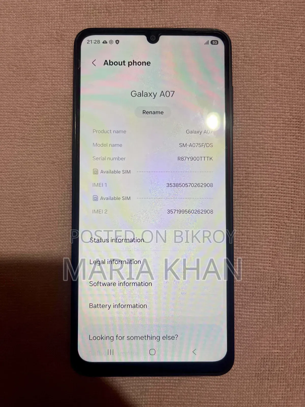 New Samsung Galaxy A07 4G 64 GB Black