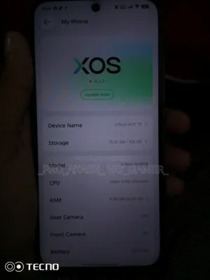 New Infinix Hot 70 128 GB Black