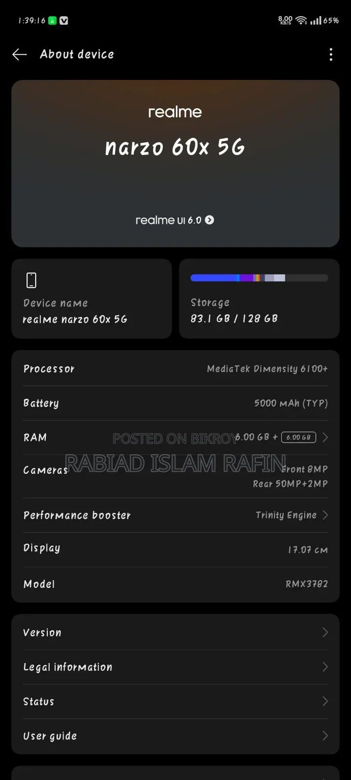 Realme Narzo 128 GB