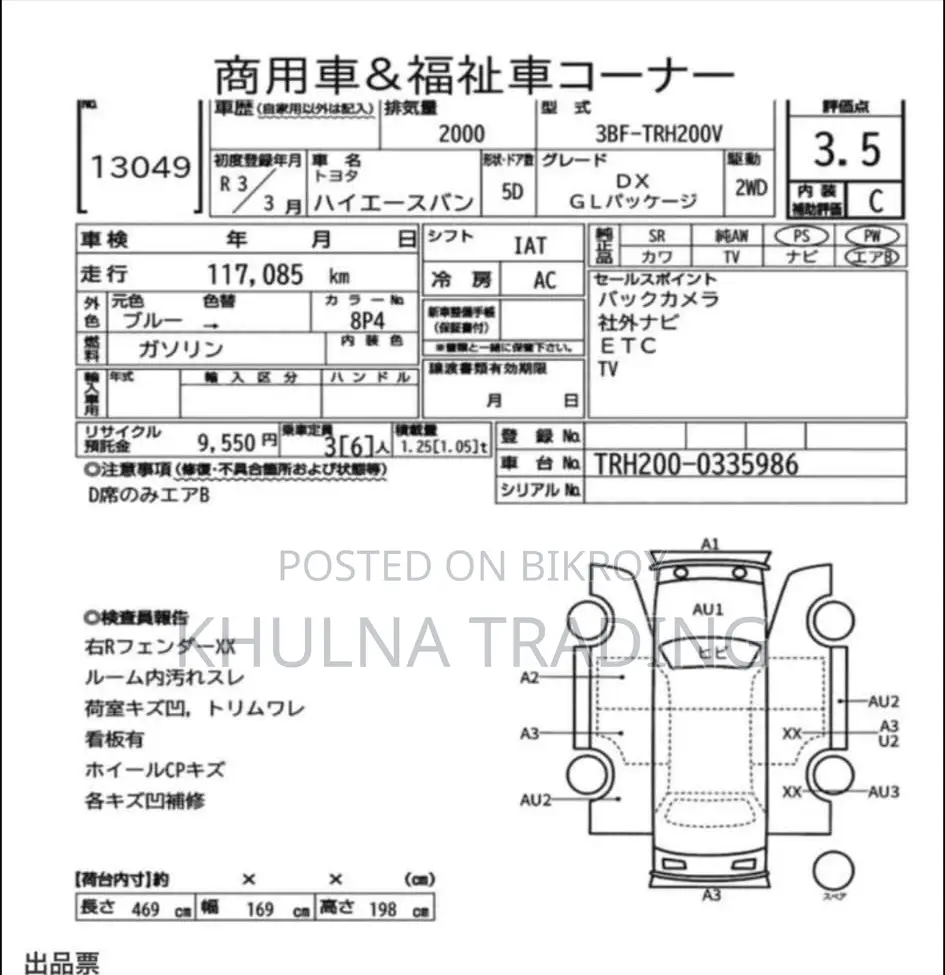 Toyota HiAce 2021 Blue