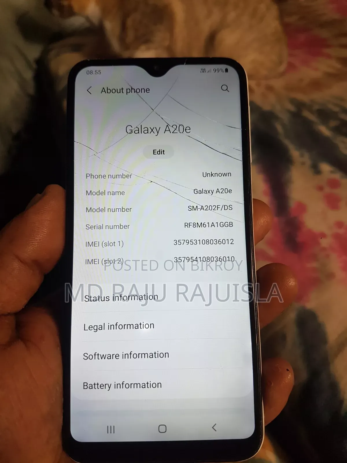 Samsung Galaxy A20e 32 GB White