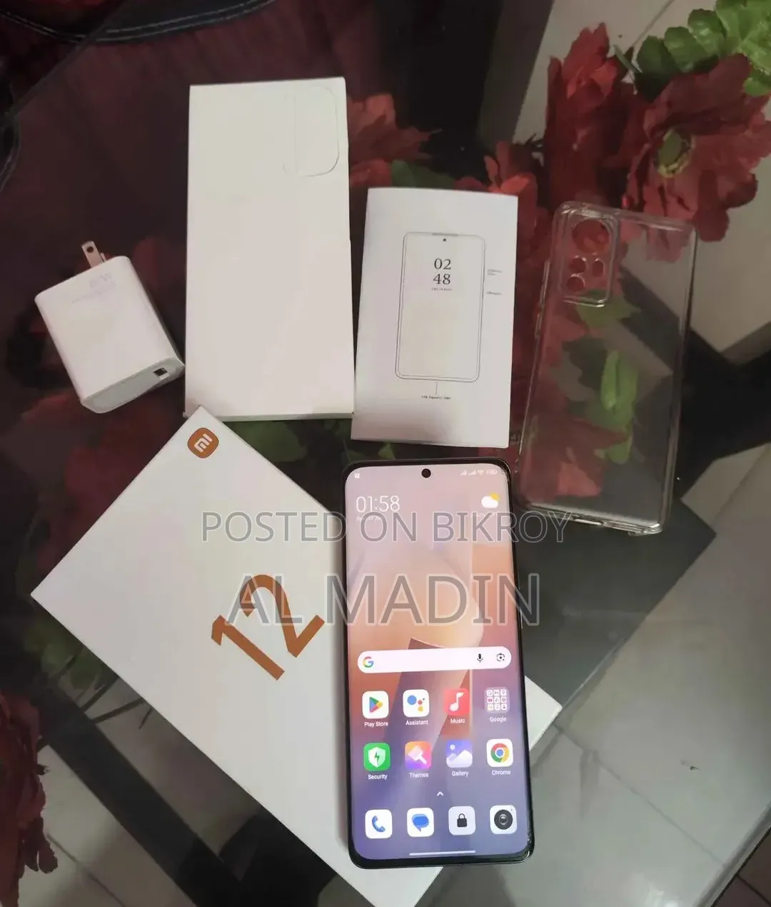 শাওমি ১২এক্স ২৫৬ জিবি ব্ল্যাক