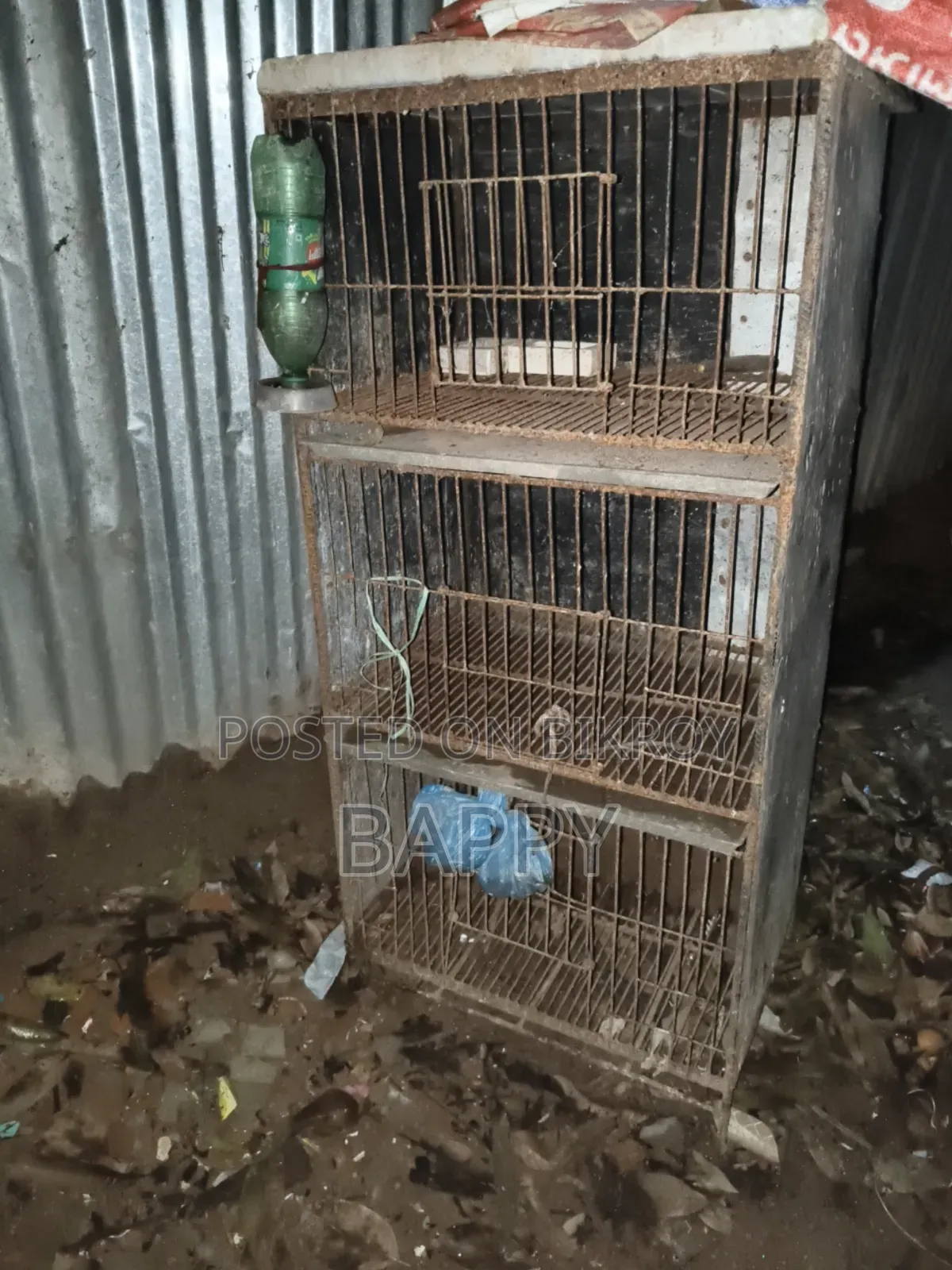 তিন খোপের দুইটি কবুতরের খাঁচা