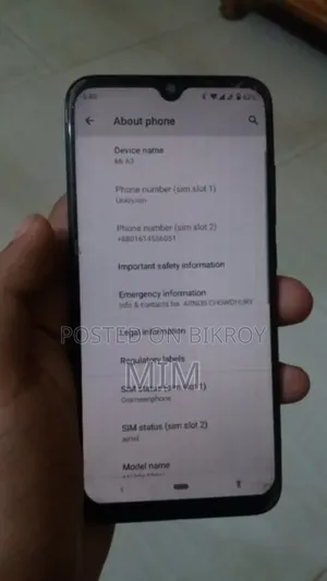 Xiaomi Mi A3 128 GB Black