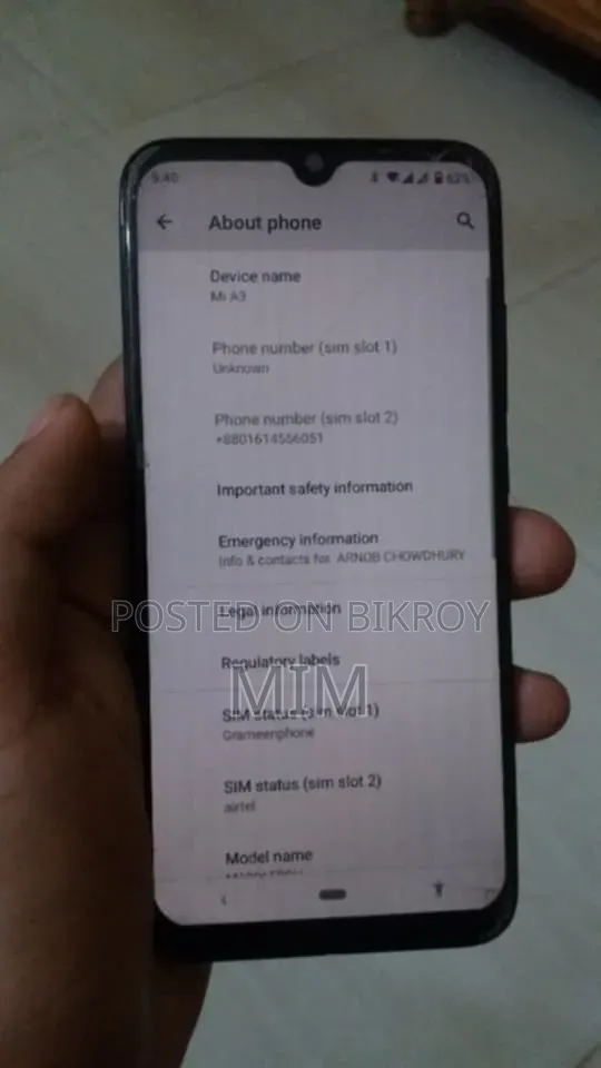 Xiaomi Mi A3 128 GB Black