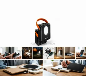 VEN-DENS VD-PB076 10,0000mAh High-Capacity Power Bank With Built-In Light