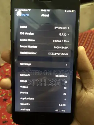 Apple iPhone 8 Plus 64 GB Black