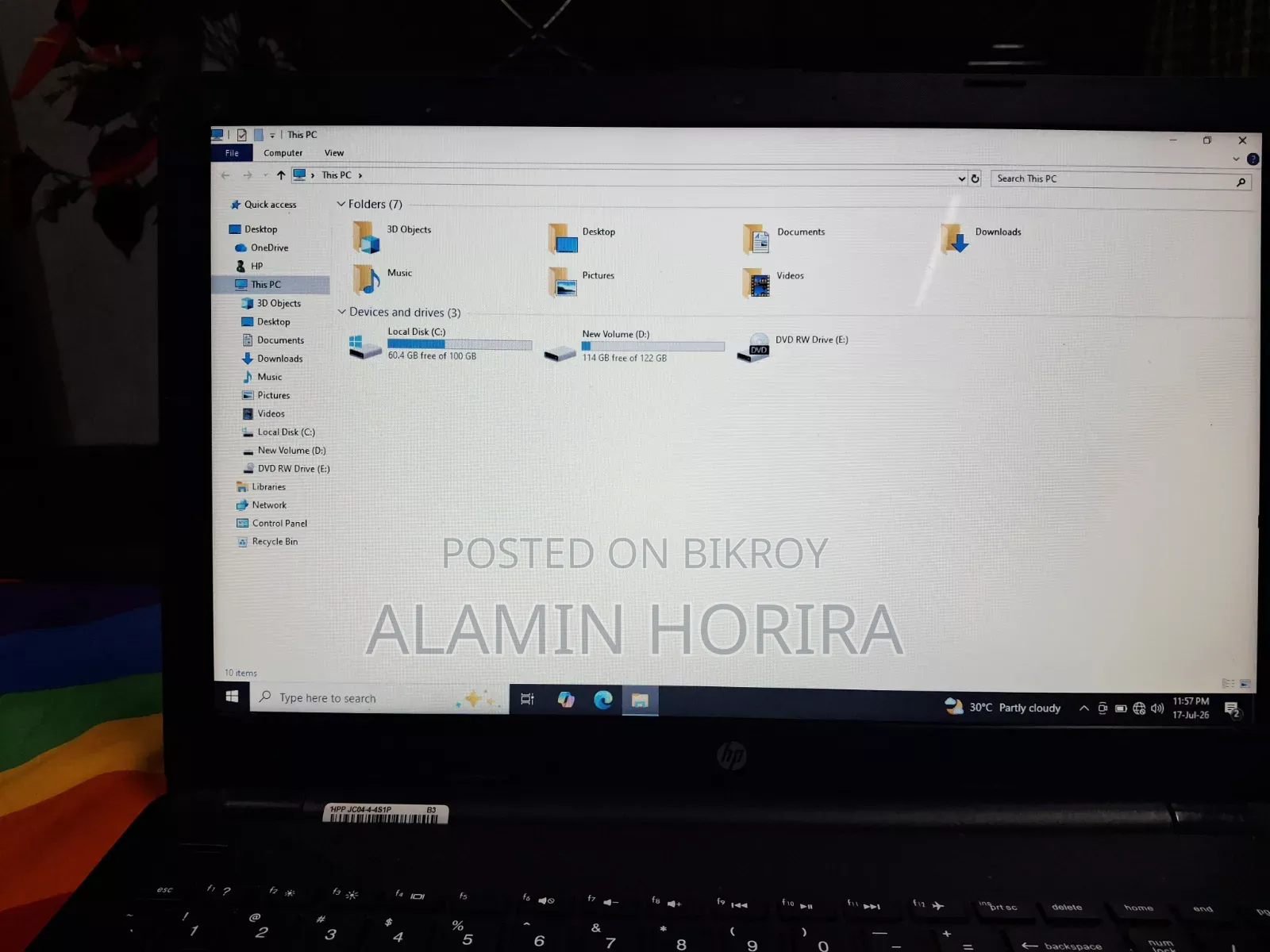 Laptop HP 15 4GB Intel Core i3 SSD 256GB