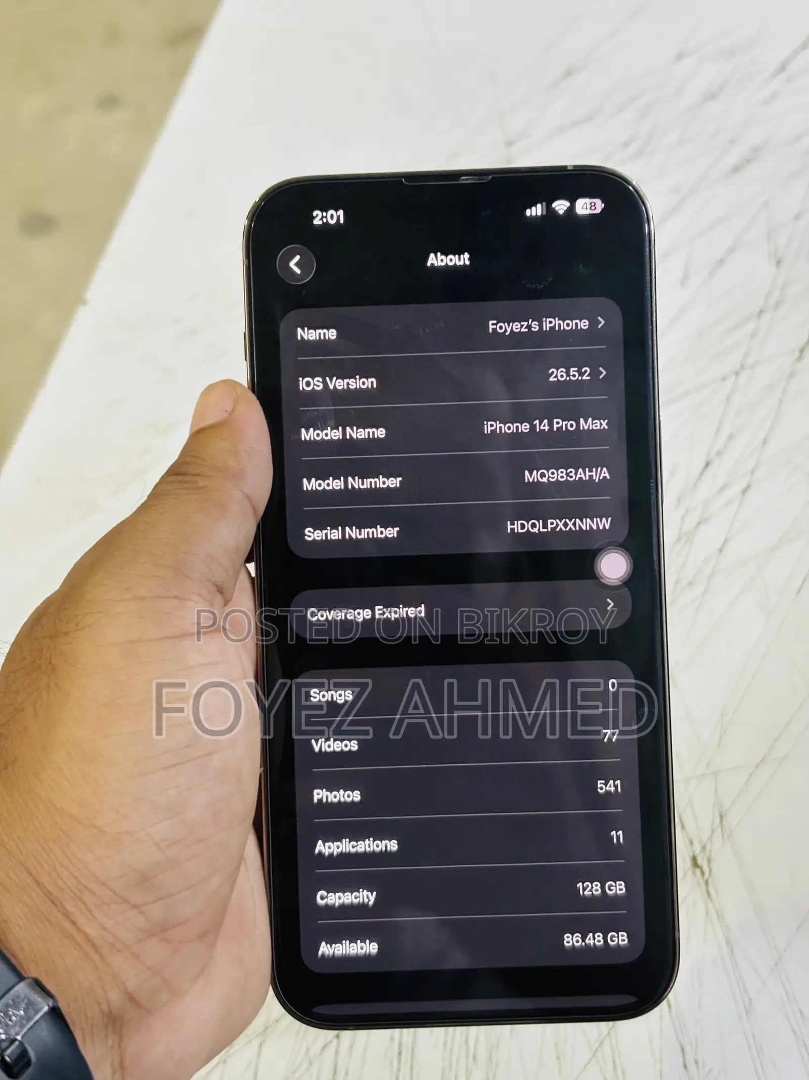 Apple iPhone 14 Pro Max 128 GB Gold