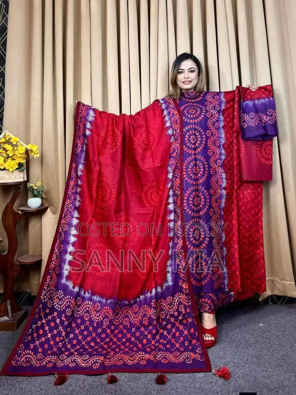 Beautiful Batik Cotton Three-Piece Collection