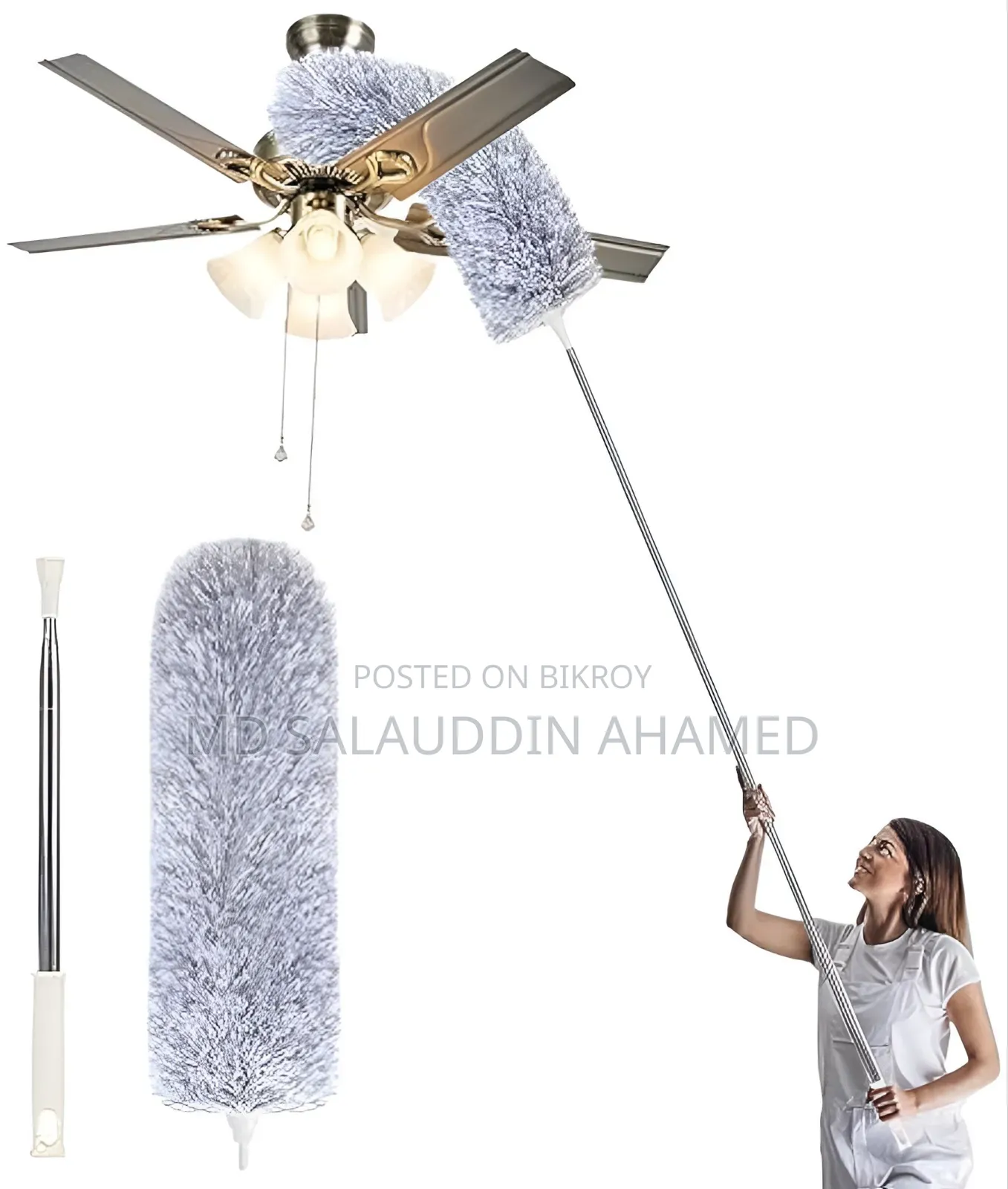 Cobweb Duster + 3 in 1 Cleaning Brush + Magic Sponge + 3 in 1 Cleaning Brush
