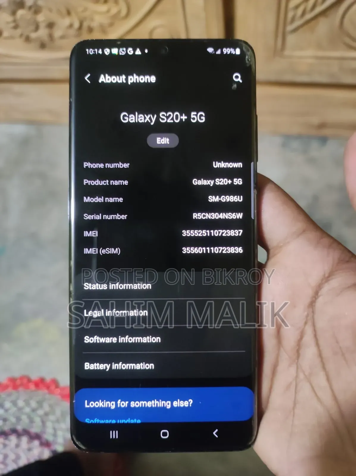 Samsung Galaxy S20+ 5G 128 GB Black