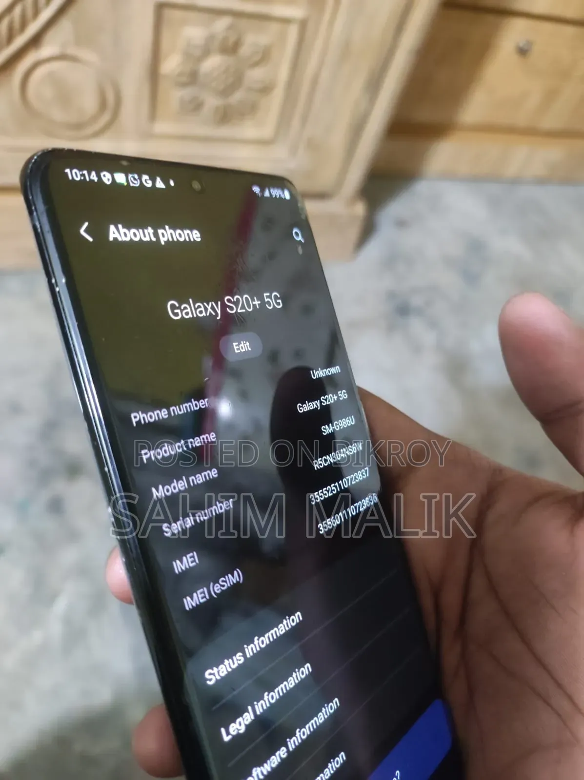Samsung Galaxy S20+ 5G 128 GB Black