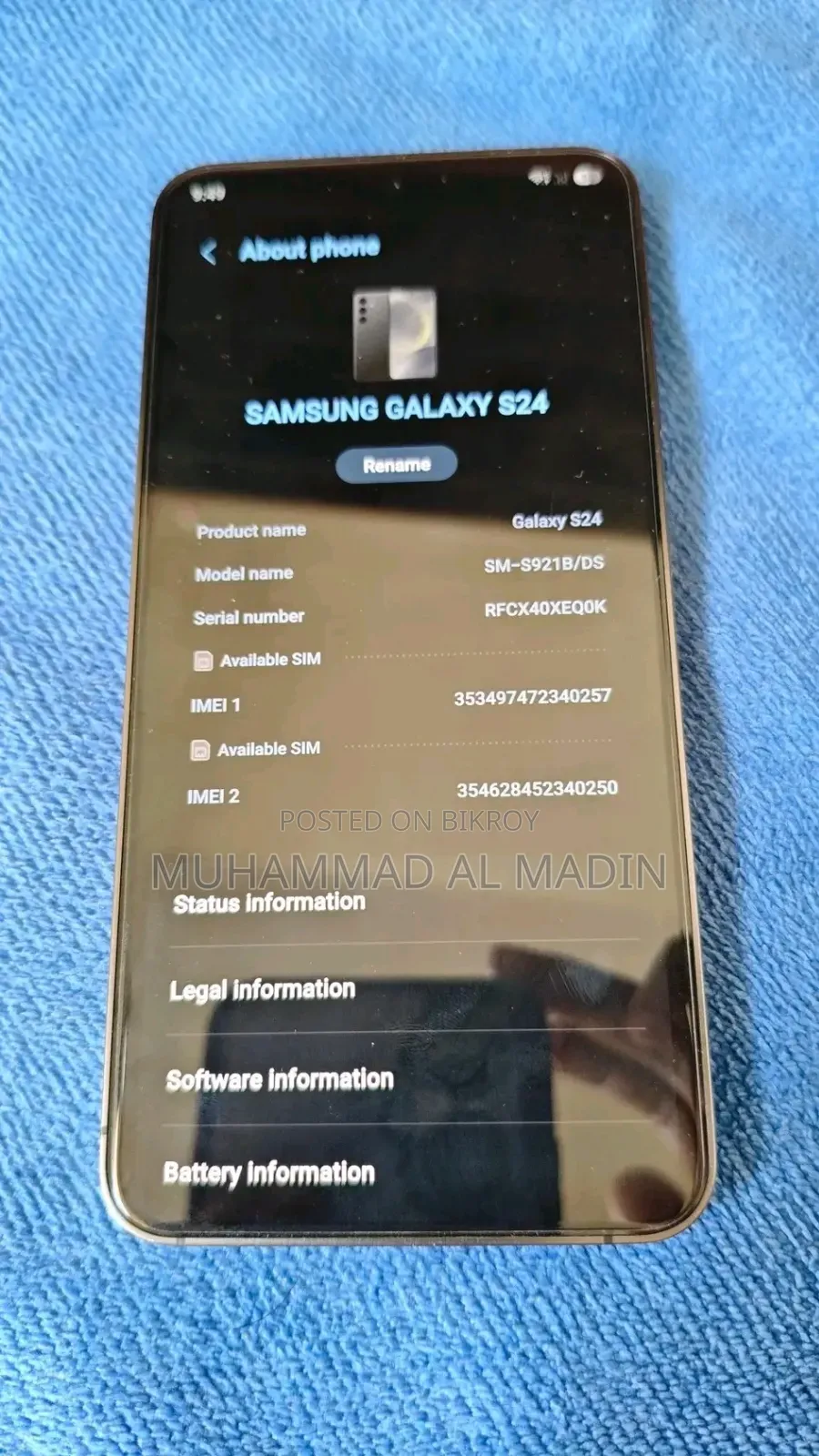 Samsung Galaxy S24 256 GB Gold