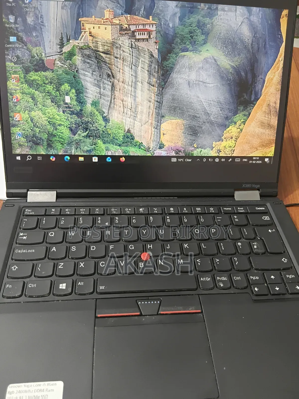 Laptop Lenovo ThinkPad X380 Yoga 8GB Intel Core i5 SSD 256GB