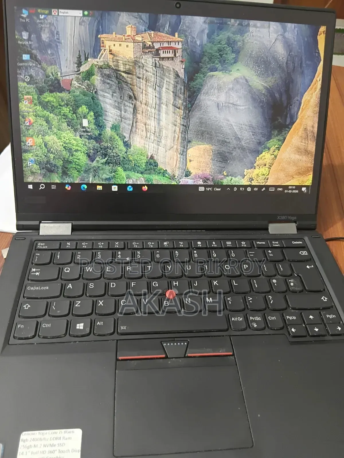 Laptop Lenovo ThinkPad X380 Yoga 8GB Intel Core i5 SSD 256GB