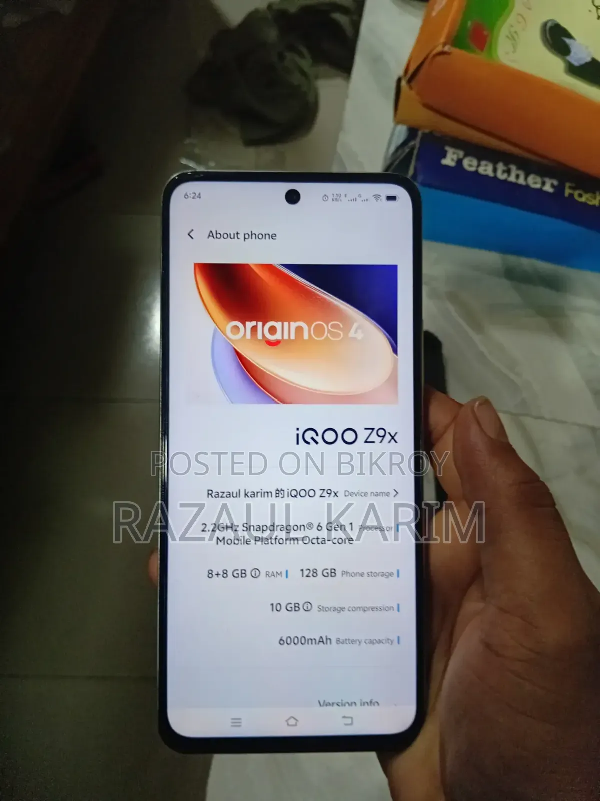 iQOO Z9x 128 GB White