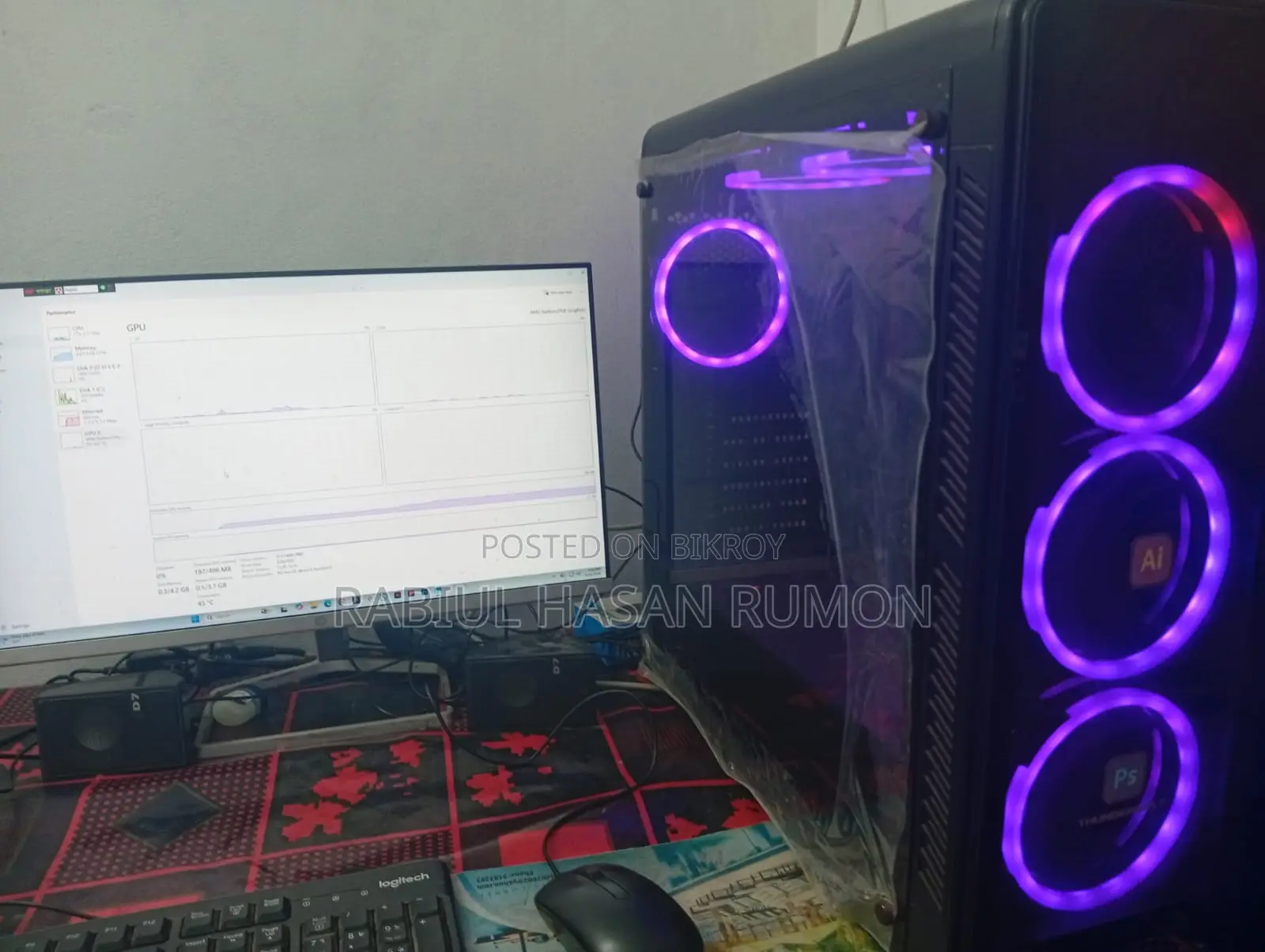 Desktop Computer HP 8GB Intel Core i5 HDD+SSD 512GB