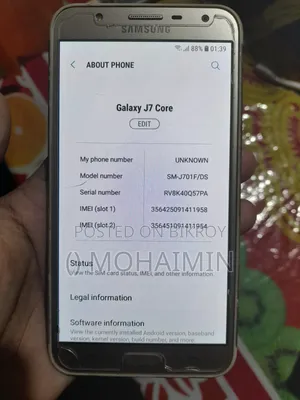 Samsung Galaxy J7 Core 16 GB Rose Gold