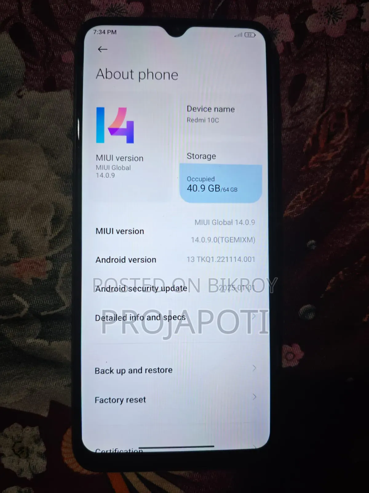 Xiaomi Redmi 10C 64 GB Black