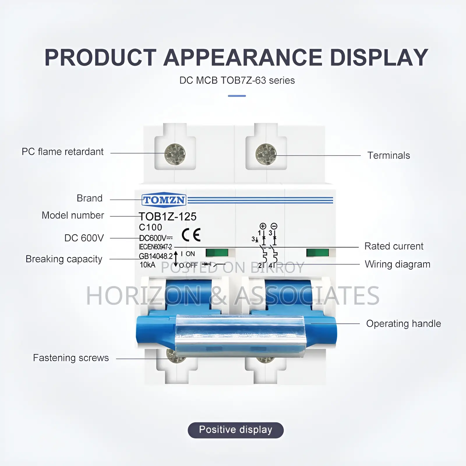 Tomzn Tobiz-125 Dc Battery McB-D Type