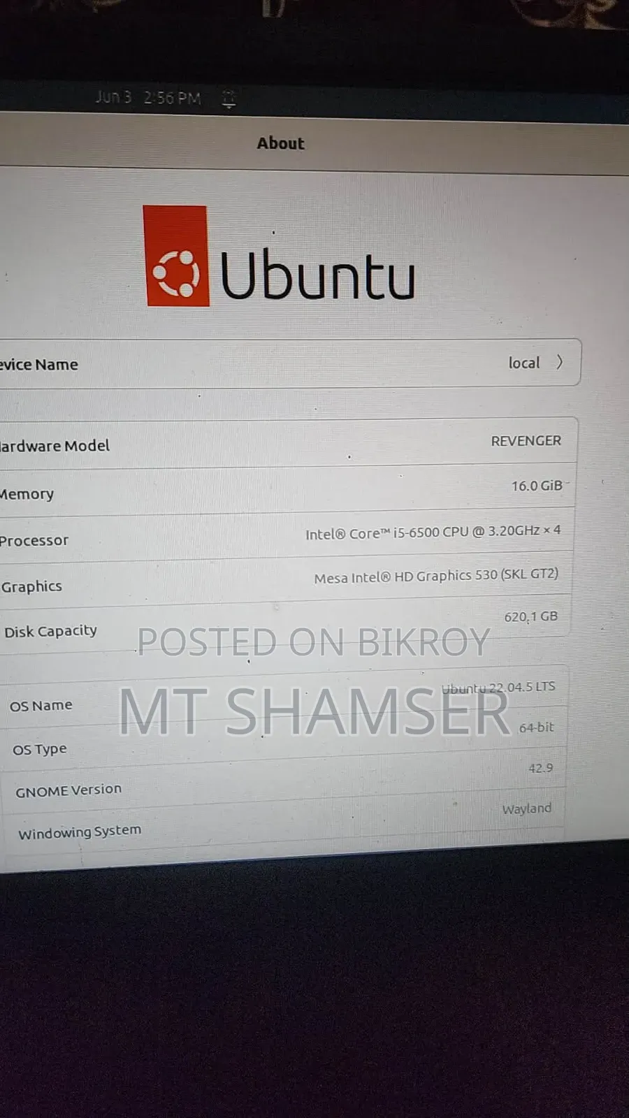 Desktop Computer 16GB Intel Core i5 SSD 128GB