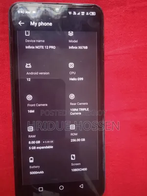 Infinix Note 12 Pro 256 GB Green