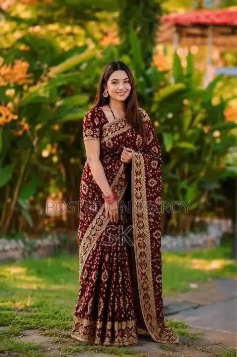 Dhaka Motif Zari Jamdani Blouse Piece