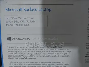 Laptop Microsoft Surface Laptop 8GB Intel Core I5 SSD 256GB