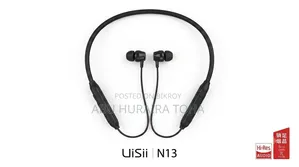 UiSii N13 নেক-মাউন্টেড ব্লুটুথ ইয়ারফোন - কালো