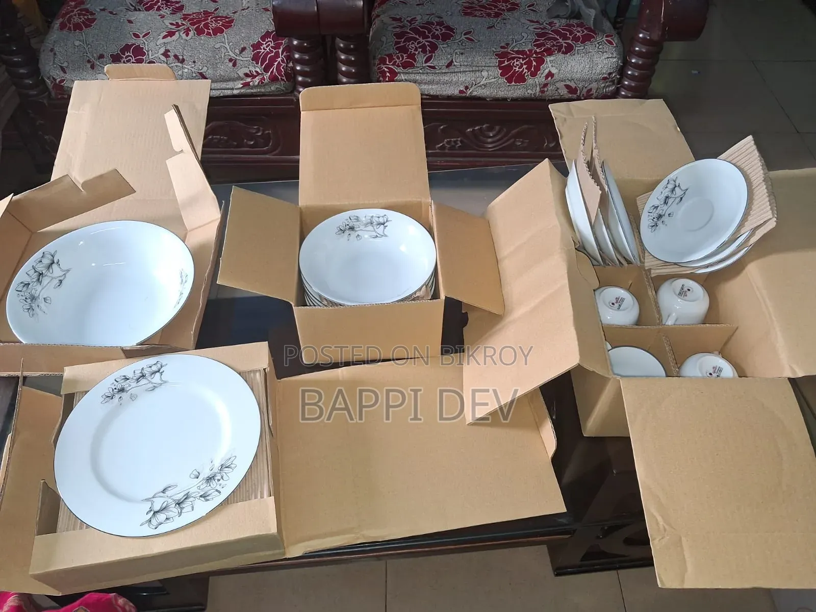 আকিজ ৩২ পিসের ডিনার সেট, নাসির ৬ পিস বাটি, রোজ ৭ পিস বাটি