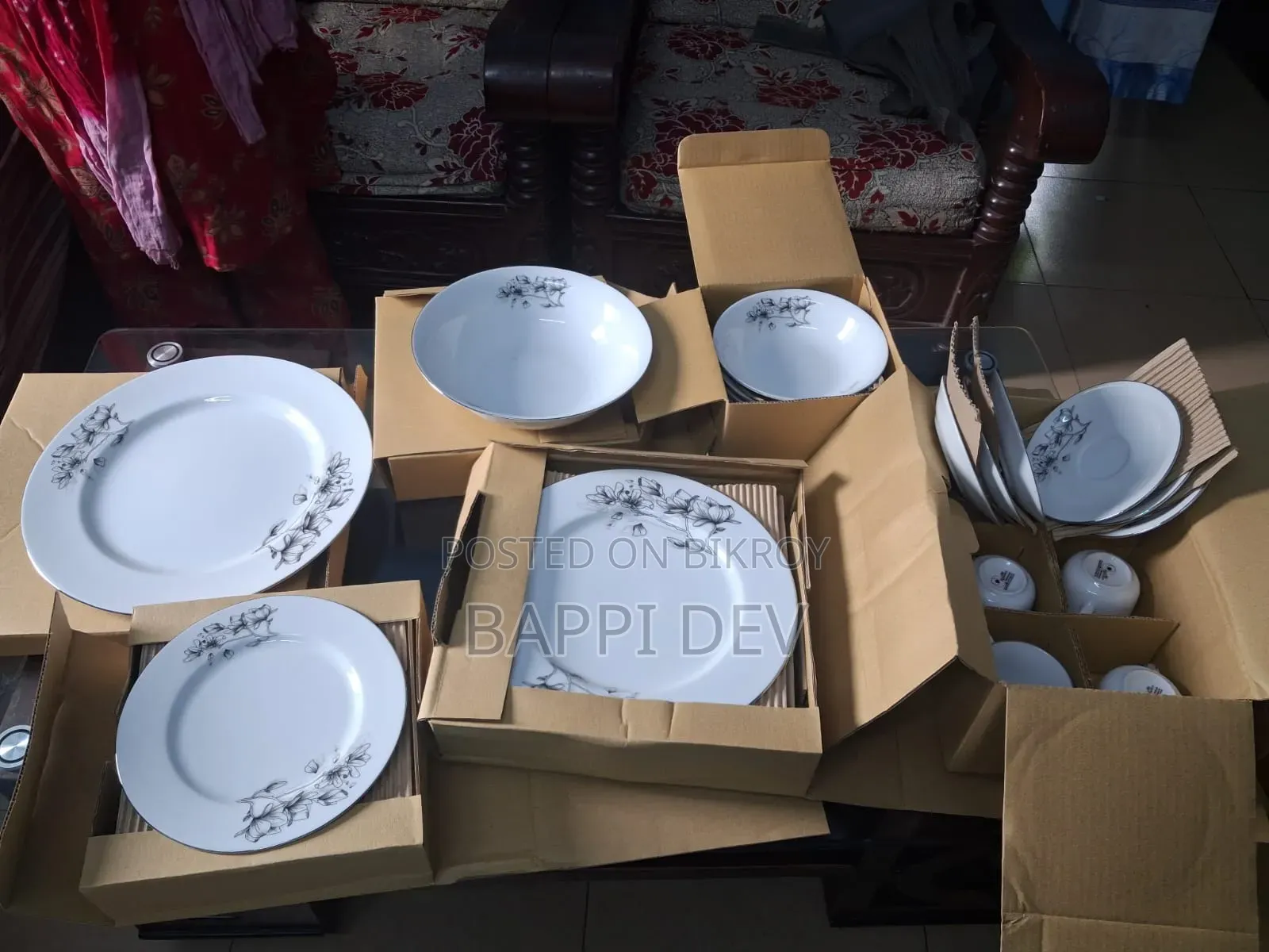 আকিজ ৩২ পিসের ডিনার সেট, নাসির ৬ পিস বাটি, রোজ ৭ পিস বাটি