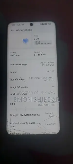 Honor X7b 5G 256 GB Silver