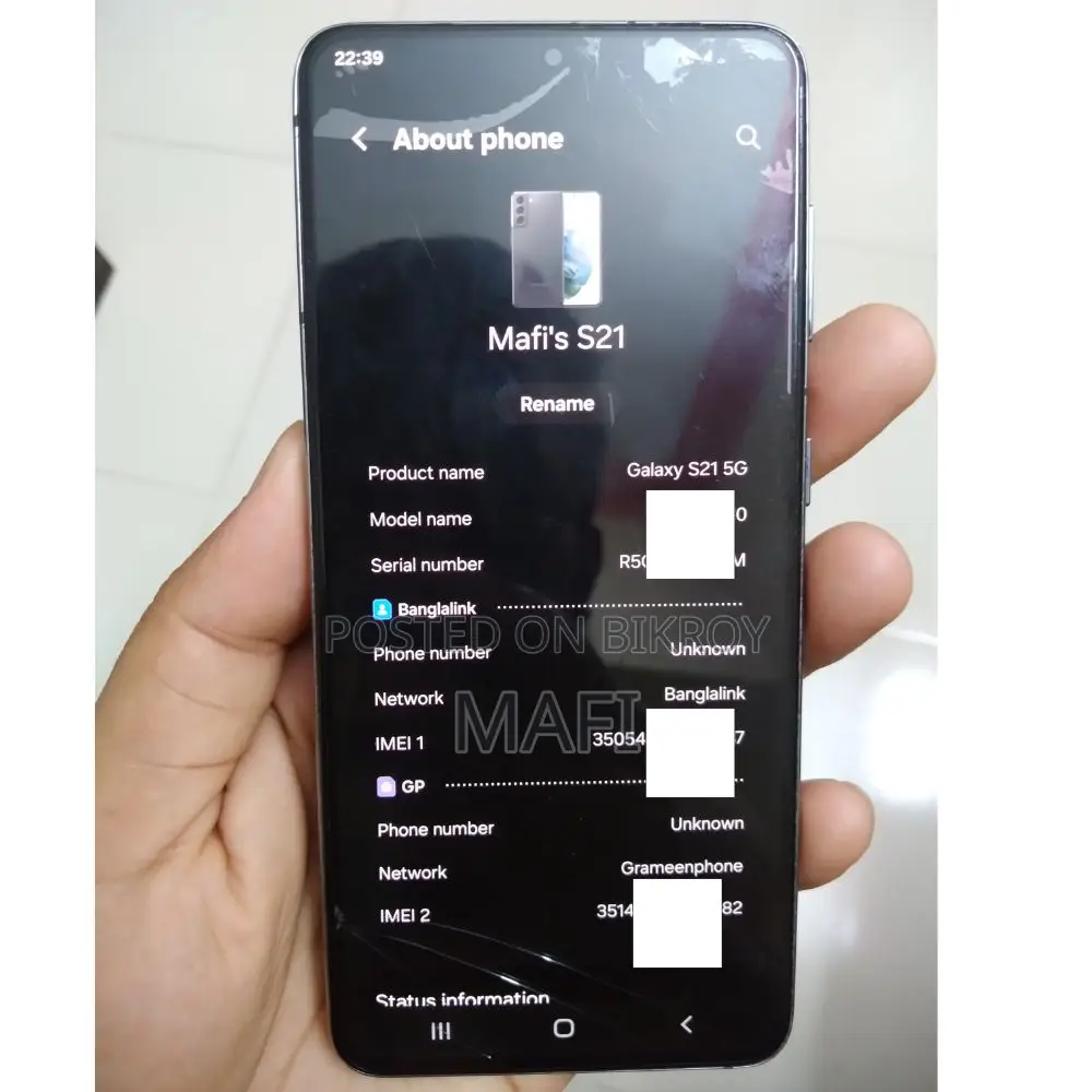 Samsung Galaxy S21 5G 256 GB Black