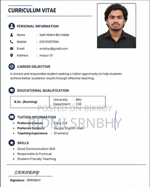 Tutor available