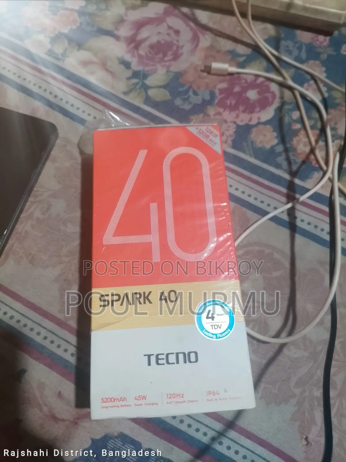 Tecno Spark 40 128 GB Black