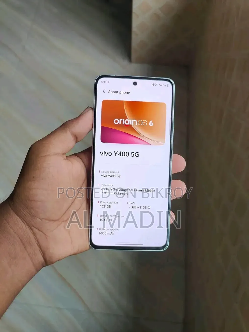 Vivo Y400 ২৫৬ জিবি